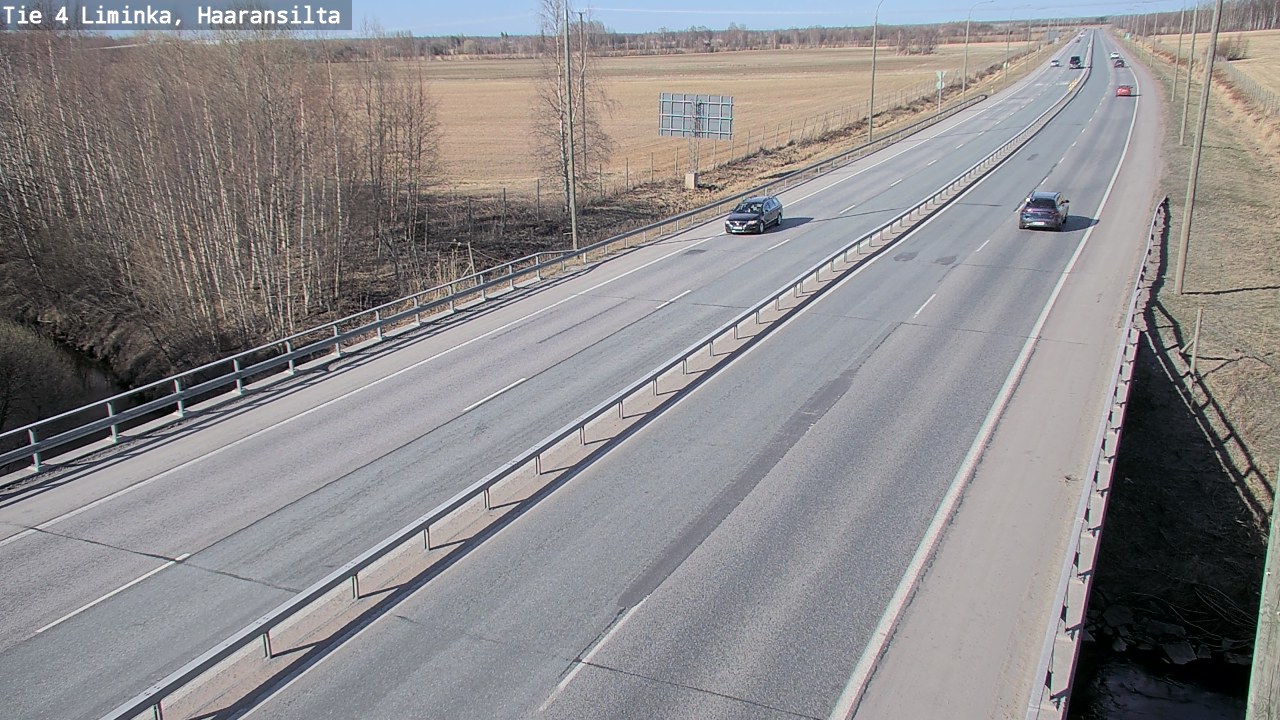 Weather Camera Image Road 4 Liminka, Haaransilta, Liminka, Pohjois-Pohjanmaa