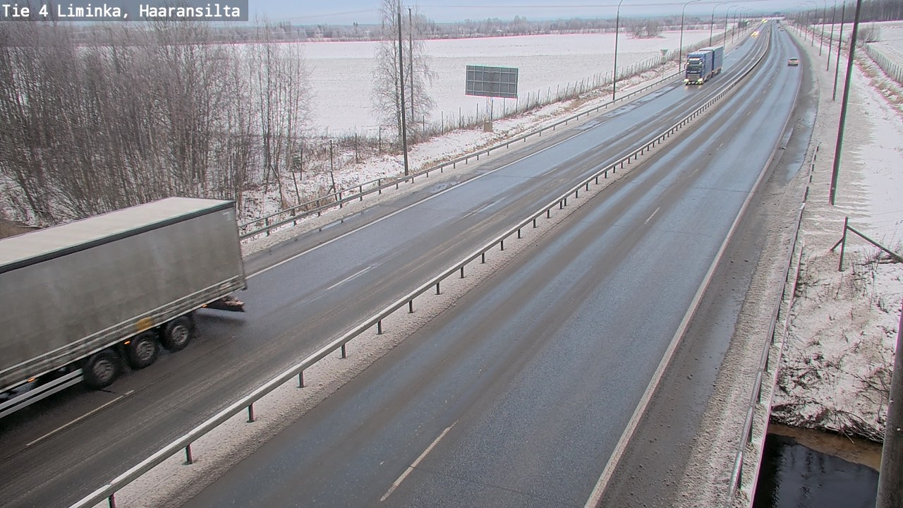 Weather Camera Image Väg 4 Limingo, Haaransilta, Liminka, Pohjois-Pohjanmaa