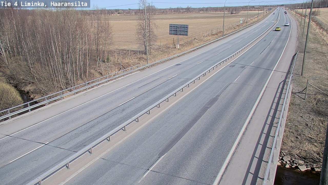 Weather Camera Image Road 4 Liminka, Haaransilta, Liminka, Pohjois-Pohjanmaa