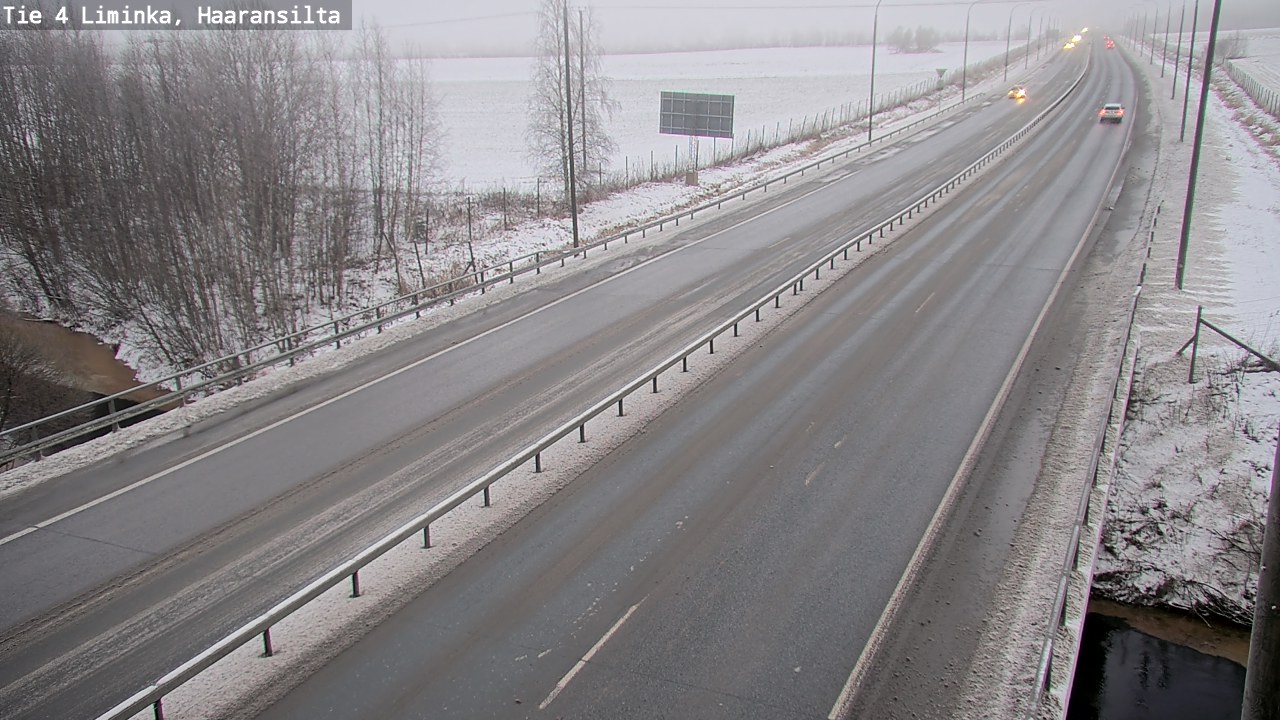 Weather Camera Image Road 4 Liminka, Haaransilta, Liminka, Pohjois-Pohjanmaa