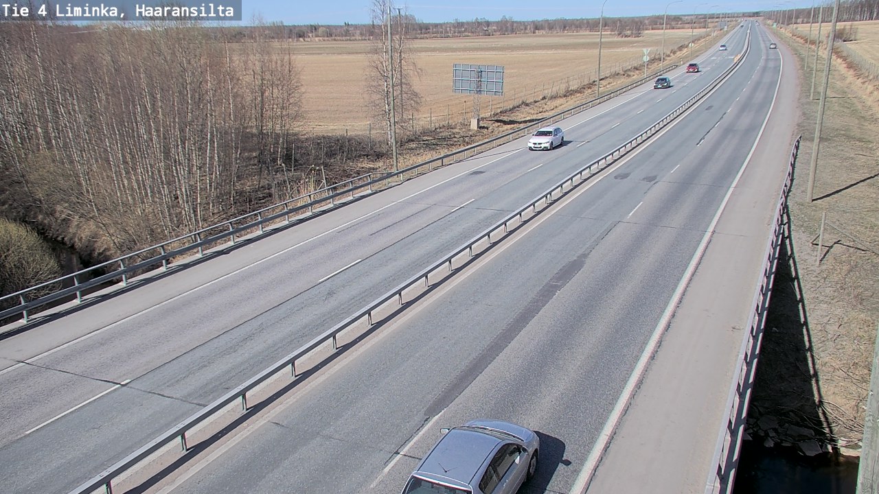 Weather Camera Image Road 4 Liminka, Haaransilta, Liminka, Pohjois-Pohjanmaa
