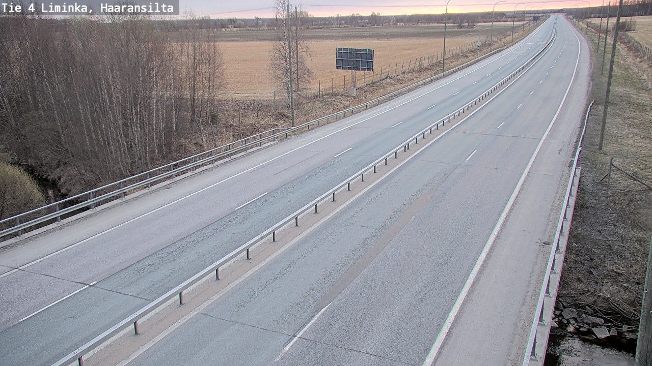 Weather Camera Image Road 4 Liminka, Haaransilta, Liminka, Pohjois-Pohjanmaa