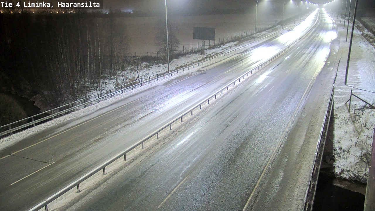 Weather Camera Image Väg 4 Limingo, Haaransilta, Liminka, Pohjois-Pohjanmaa