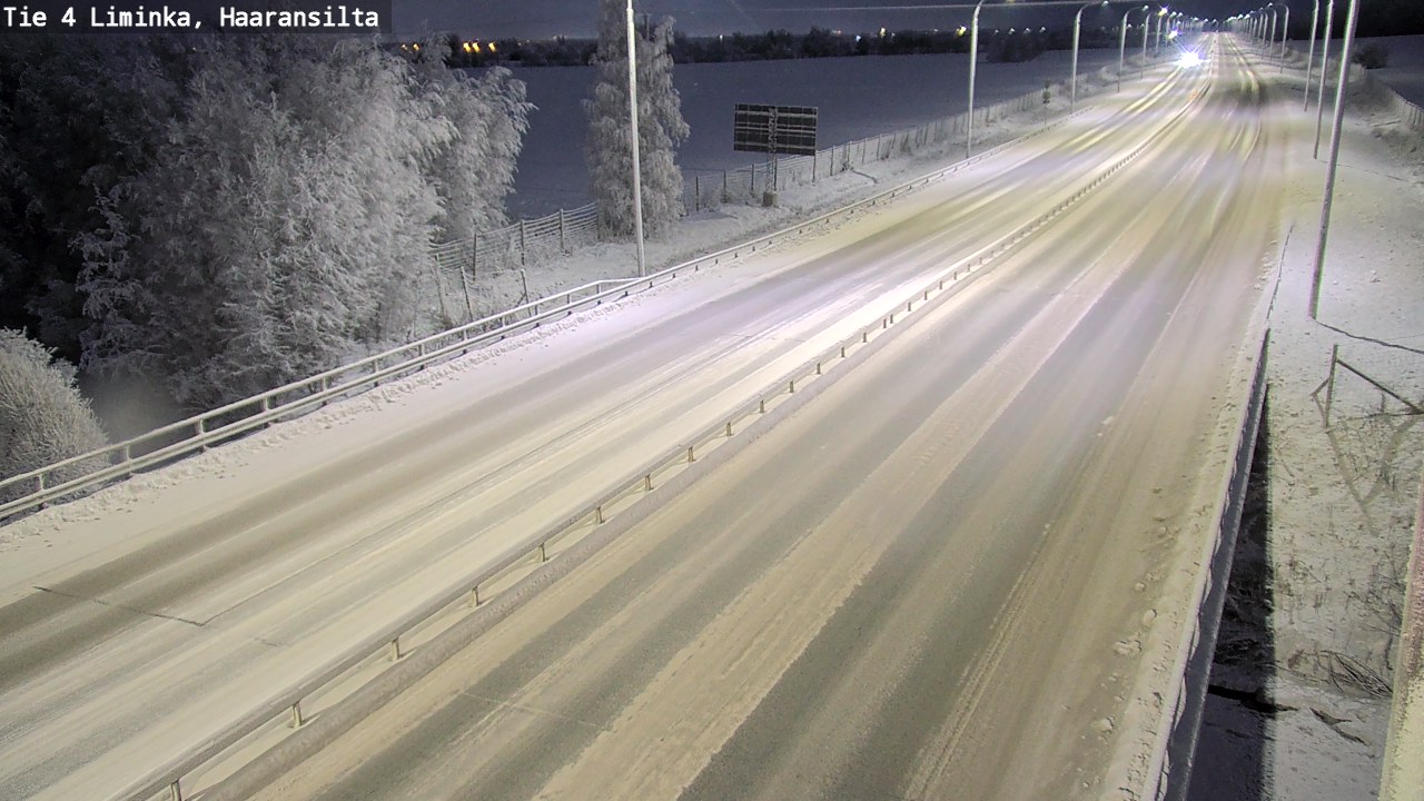 Weather Camera Image Road 4 Liminka, Haaransilta, Liminka, Pohjois-Pohjanmaa
