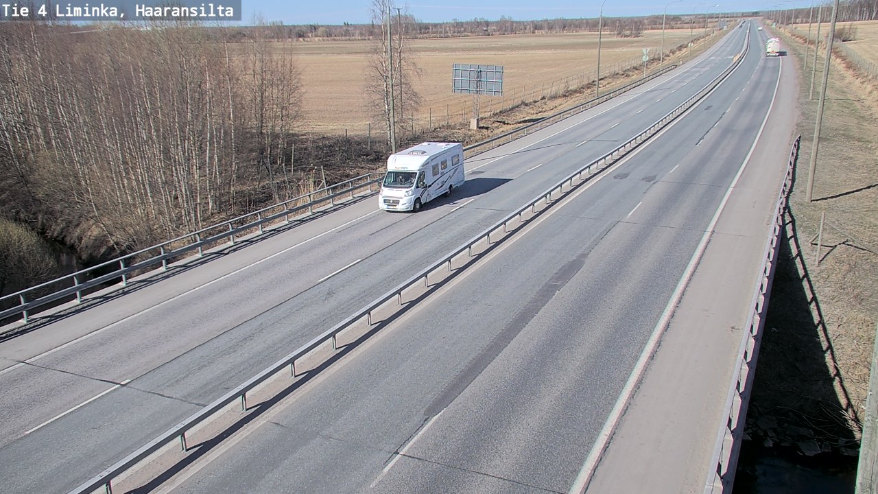 Weather Camera Image Road 4 Liminka, Haaransilta, Liminka, Pohjois-Pohjanmaa