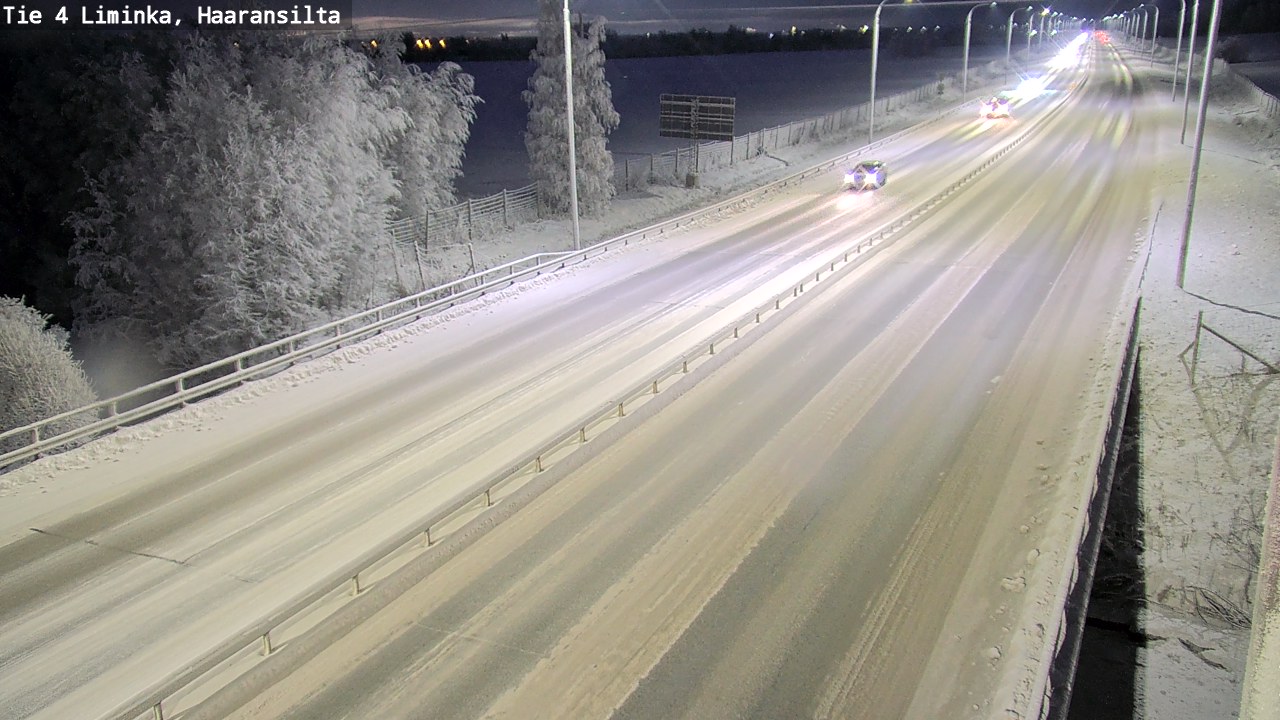 Weather Camera Image Väg 4 Limingo, Haaransilta, Liminka, Pohjois-Pohjanmaa