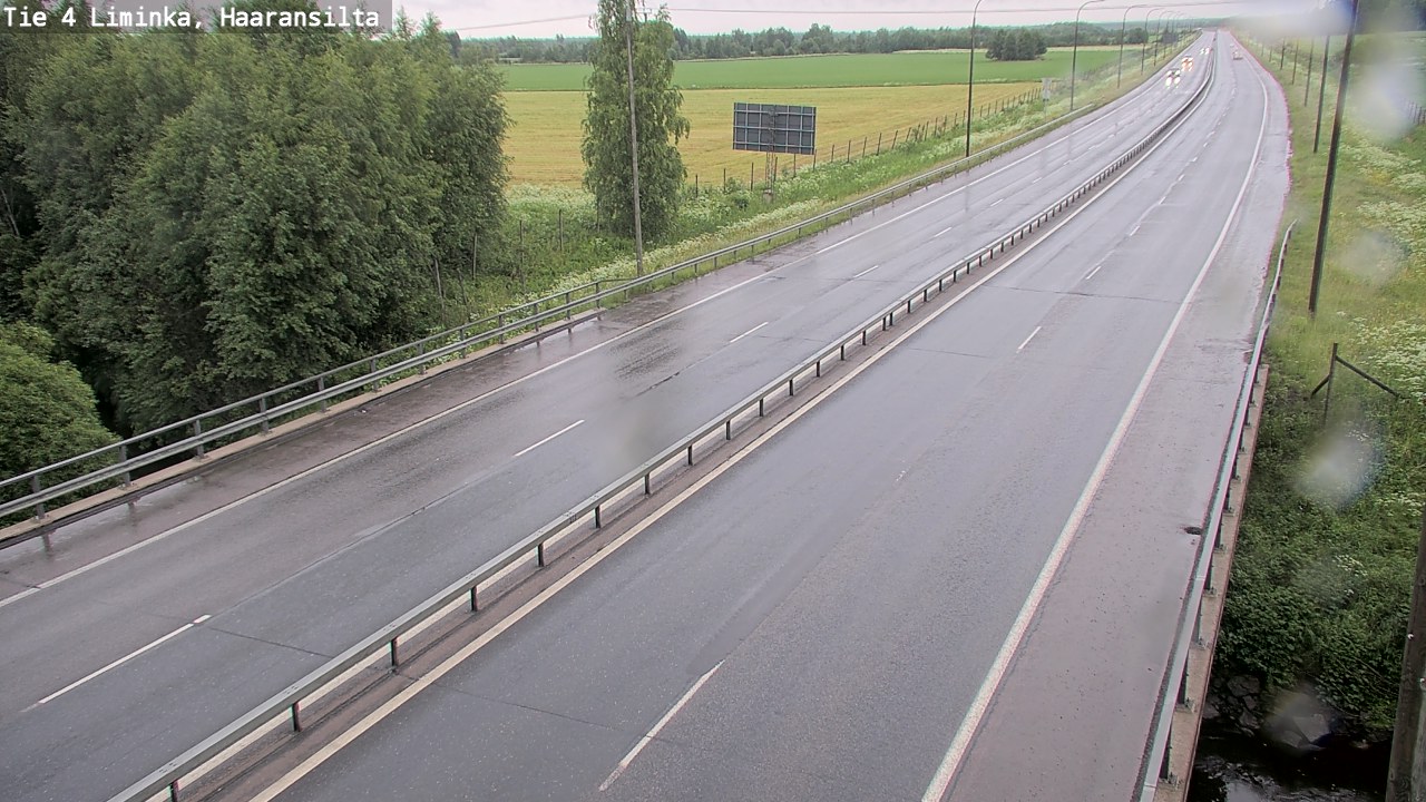 Weather Camera Image Road 4 Liminka, Haaransilta, Liminka, Pohjois-Pohjanmaa