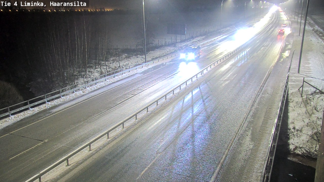 Weather Camera Image Väg 4 Limingo, Haaransilta, Liminka, Pohjois-Pohjanmaa