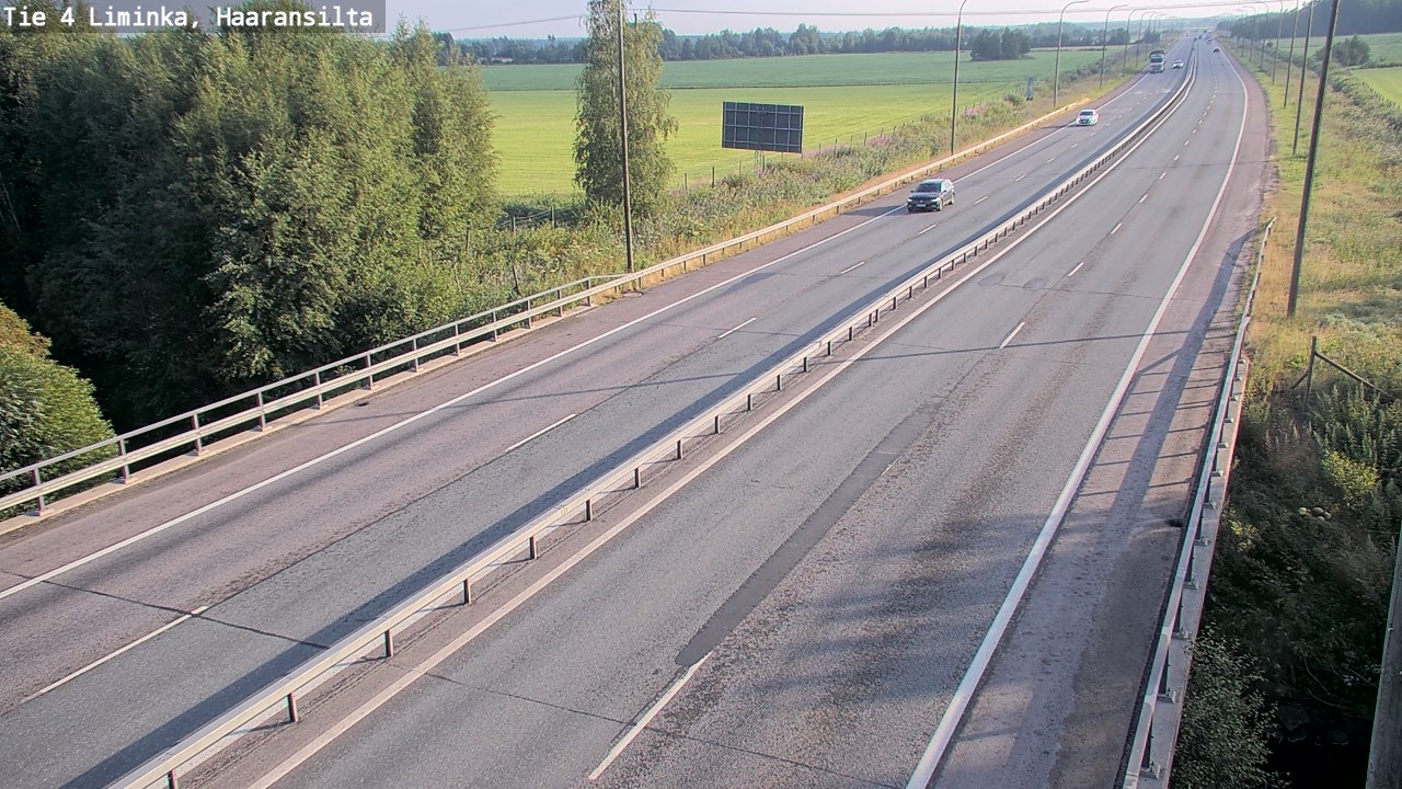 Weather Camera Image Väg 4 Limingo, Haaransilta, Liminka, Pohjois-Pohjanmaa