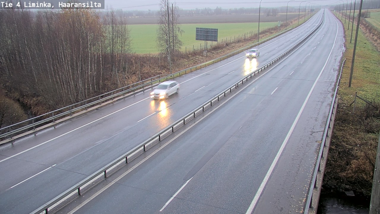 Weather Camera Image Road 4 Liminka, Haaransilta, Liminka, Pohjois-Pohjanmaa