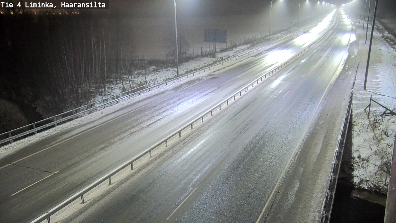 Weather Camera Image Väg 4 Limingo, Haaransilta, Liminka, Pohjois-Pohjanmaa