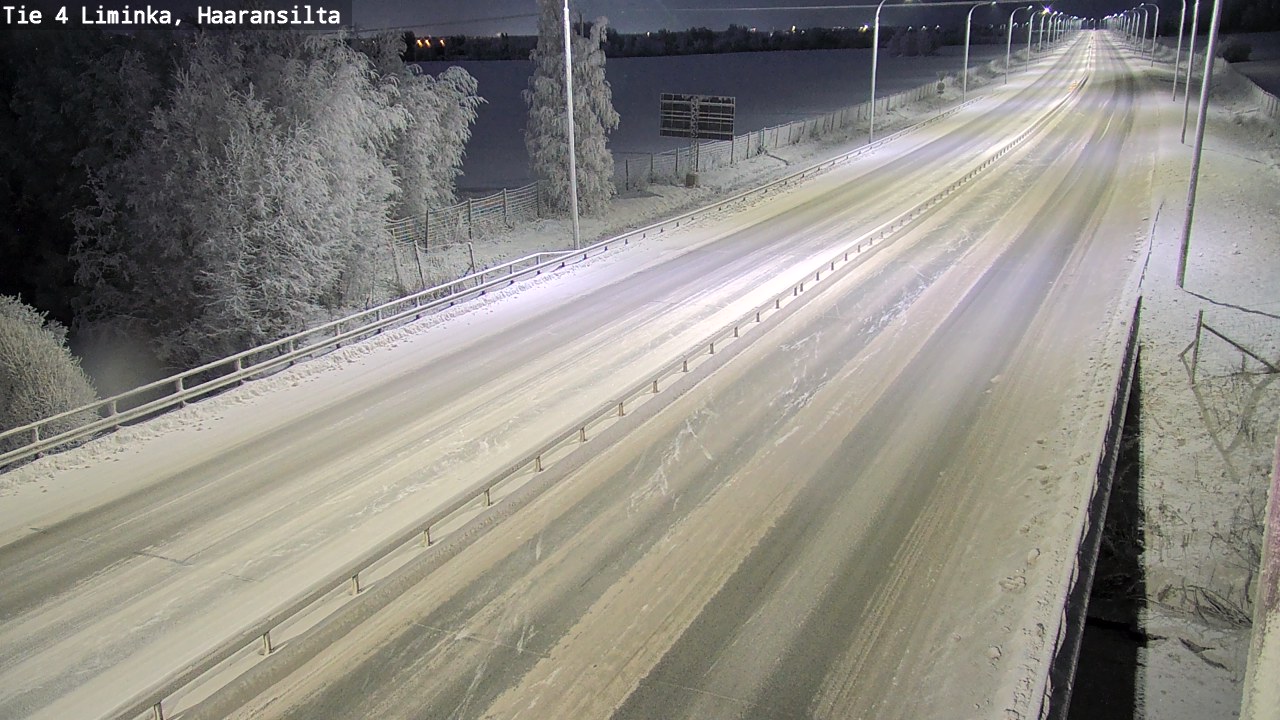 Weather Camera Image Road 4 Liminka, Haaransilta, Liminka, Pohjois-Pohjanmaa