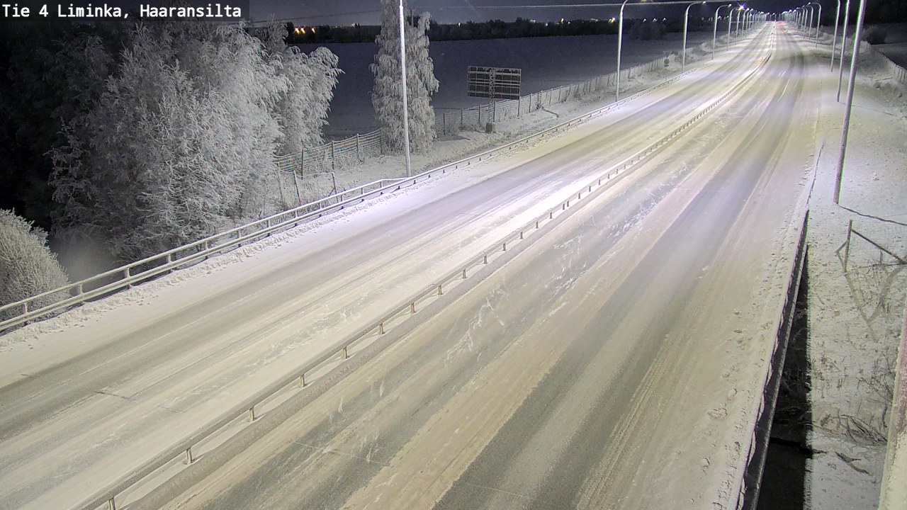 Weather Camera Image Road 4 Liminka, Haaransilta, Liminka, Pohjois-Pohjanmaa