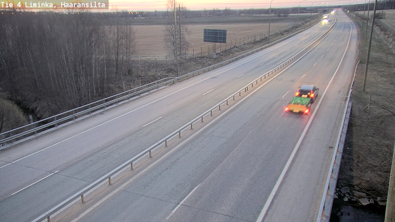 Weather Camera Image Road 4 Liminka, Haaransilta, Liminka, Pohjois-Pohjanmaa
