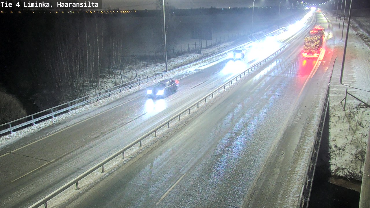 Weather Camera Image Väg 4 Limingo, Haaransilta, Liminka, Pohjois-Pohjanmaa