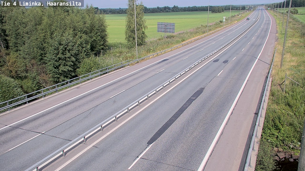 Weather Camera Image Road 4 Liminka, Haaransilta, Liminka, Pohjois-Pohjanmaa