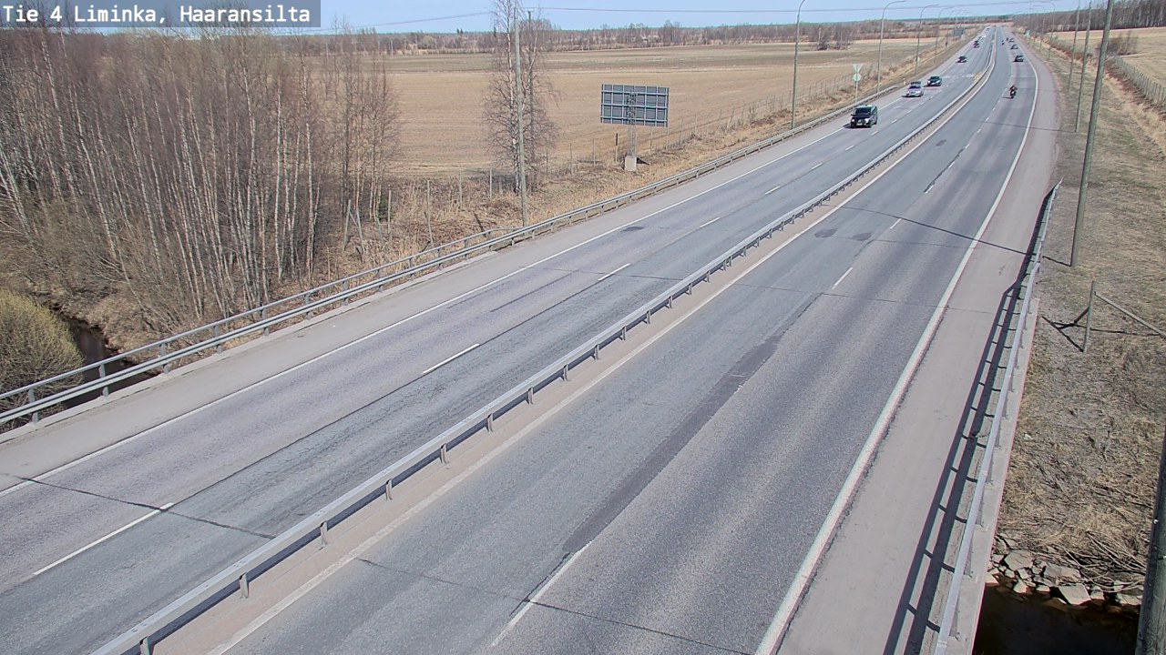 Weather Camera Image Road 4 Liminka, Haaransilta, Liminka, Pohjois-Pohjanmaa