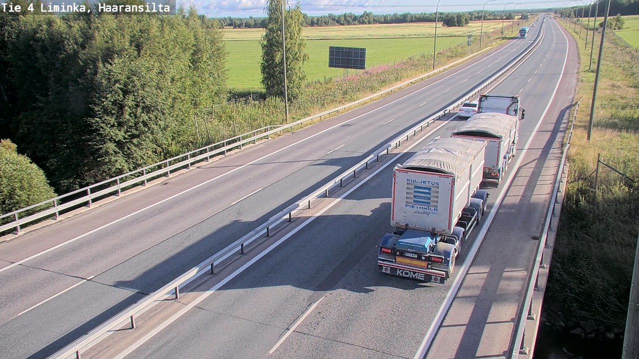 Weather Camera Image Road 4 Liminka, Haaransilta, Liminka, Pohjois-Pohjanmaa