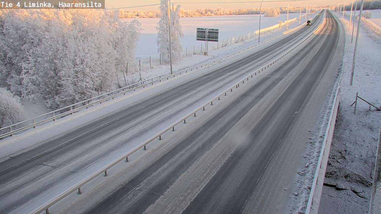 Weather Camera Image Road 4 Liminka, Haaransilta, Liminka, Pohjois-Pohjanmaa