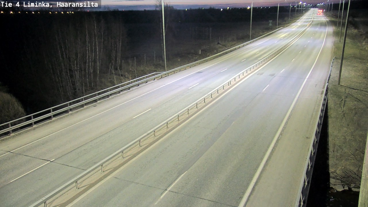Weather Camera Image Road 4 Liminka, Haaransilta, Liminka, Pohjois-Pohjanmaa