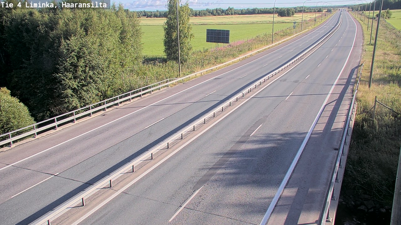 Weather Camera Image Road 4 Liminka, Haaransilta, Liminka, Pohjois-Pohjanmaa