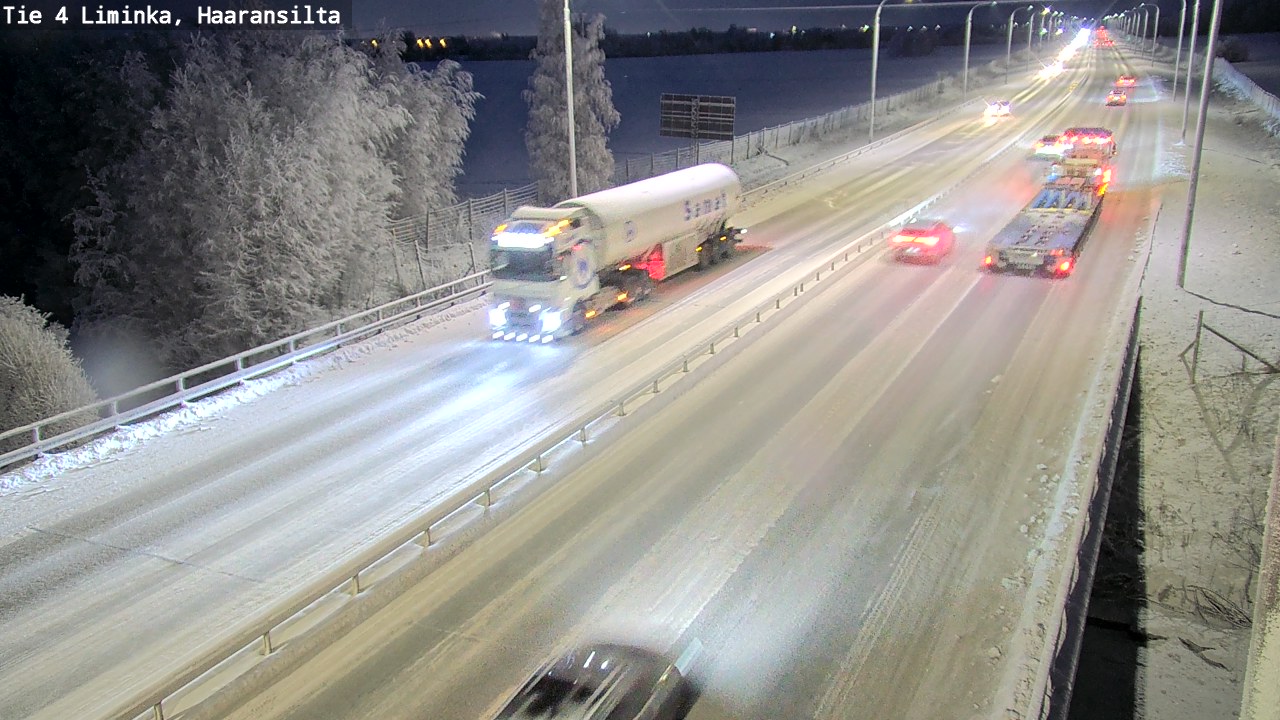 Weather Camera Image Road 4 Liminka, Haaransilta, Liminka, Pohjois-Pohjanmaa