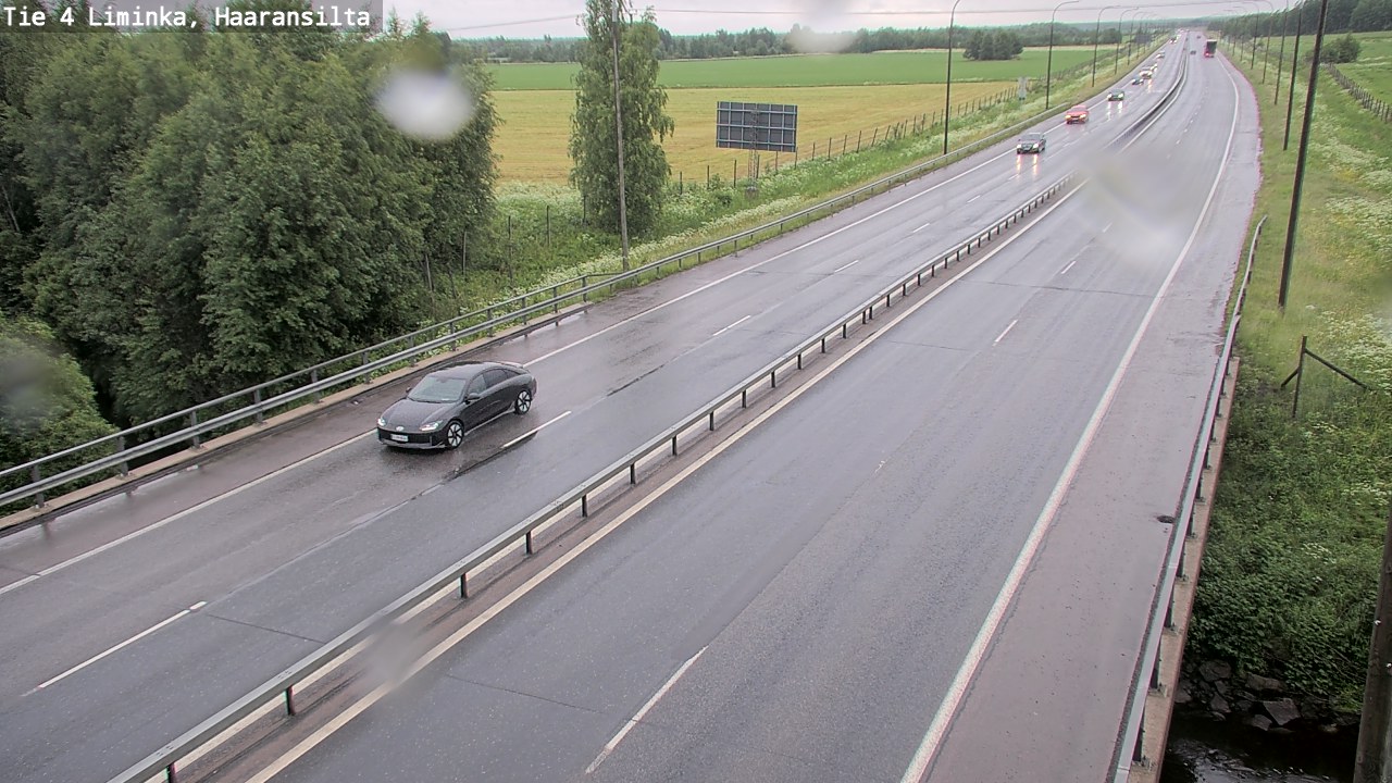 Weather Camera Image Väg 4 Limingo, Haaransilta, Liminka, Pohjois-Pohjanmaa