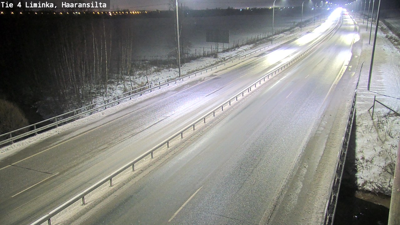 Weather Camera Image Väg 4 Limingo, Haaransilta, Liminka, Pohjois-Pohjanmaa