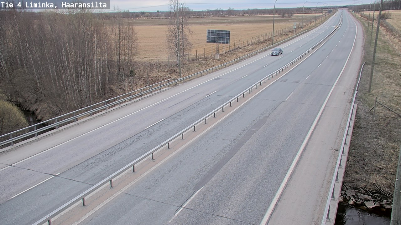 Weather Camera Image Road 4 Liminka, Haaransilta, Liminka, Pohjois-Pohjanmaa