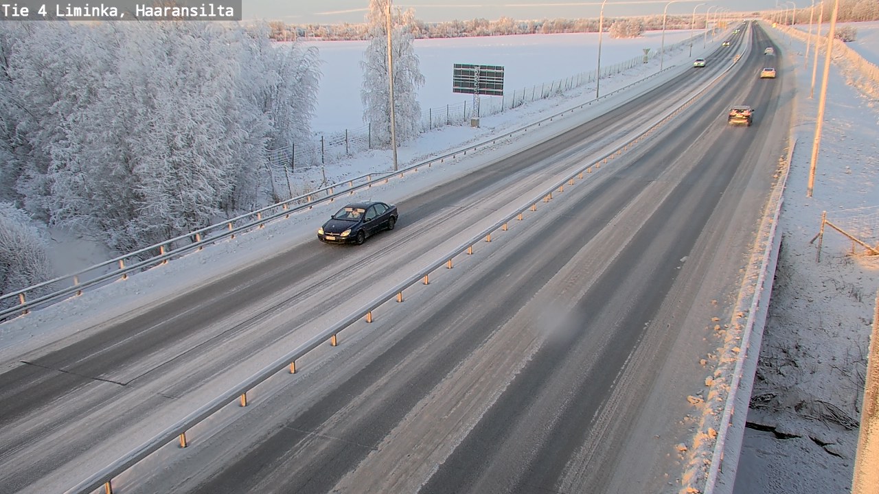 Weather Camera Image Road 4 Liminka, Haaransilta, Liminka, Pohjois-Pohjanmaa
