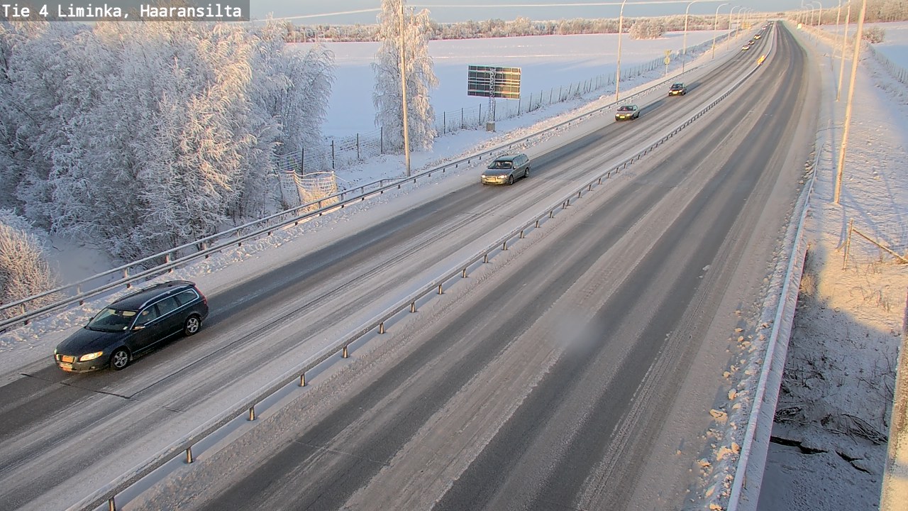 Weather Camera Image Road 4 Liminka, Haaransilta, Liminka, Pohjois-Pohjanmaa