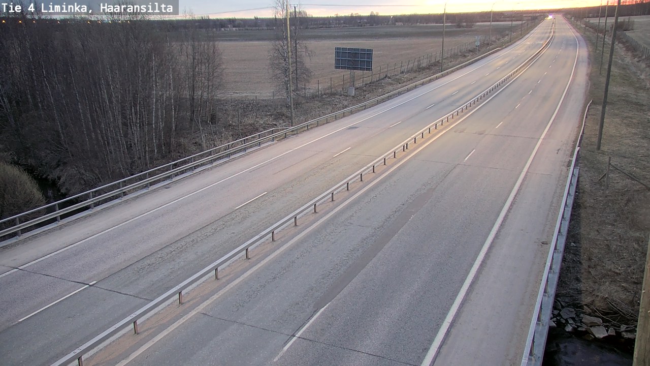 Weather Camera Image Road 4 Liminka, Haaransilta, Liminka, Pohjois-Pohjanmaa