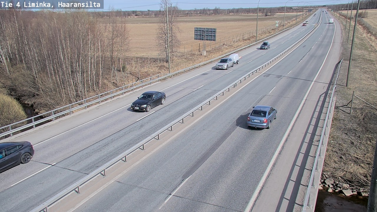 Weather Camera Image Road 4 Liminka, Haaransilta, Liminka, Pohjois-Pohjanmaa