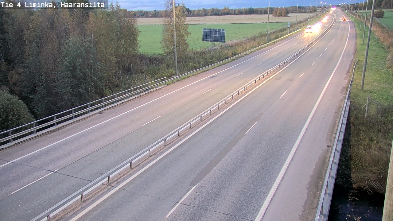Kelikamerat Kuva Tie 4 Liminka, Haaransilta, Liminka, Pohjois-Pohjanmaa