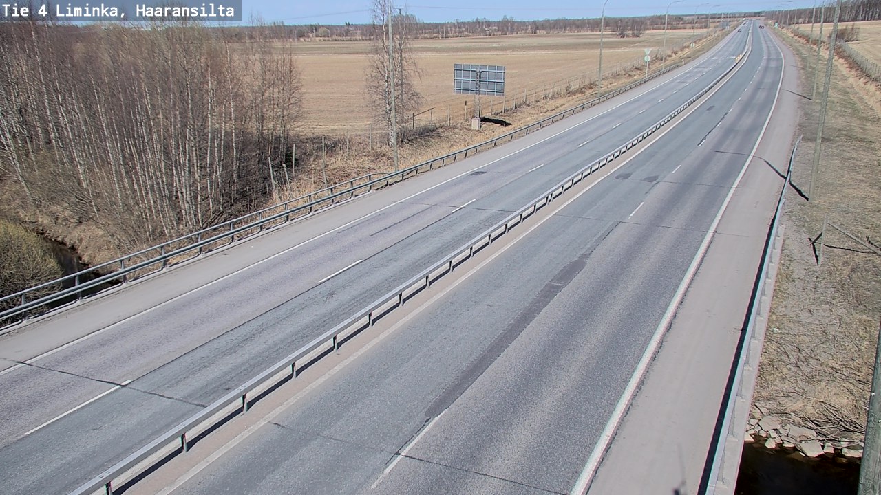 Weather Camera Image Road 4 Liminka, Haaransilta, Liminka, Pohjois-Pohjanmaa