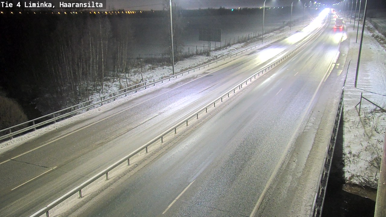 Weather Camera Image Väg 4 Limingo, Haaransilta, Liminka, Pohjois-Pohjanmaa