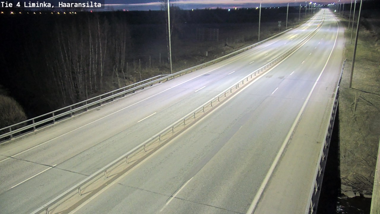Weather Camera Image Road 4 Liminka, Haaransilta, Liminka, Pohjois-Pohjanmaa