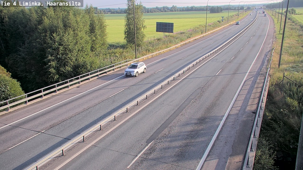 Weather Camera Image Väg 4 Limingo, Haaransilta, Liminka, Pohjois-Pohjanmaa