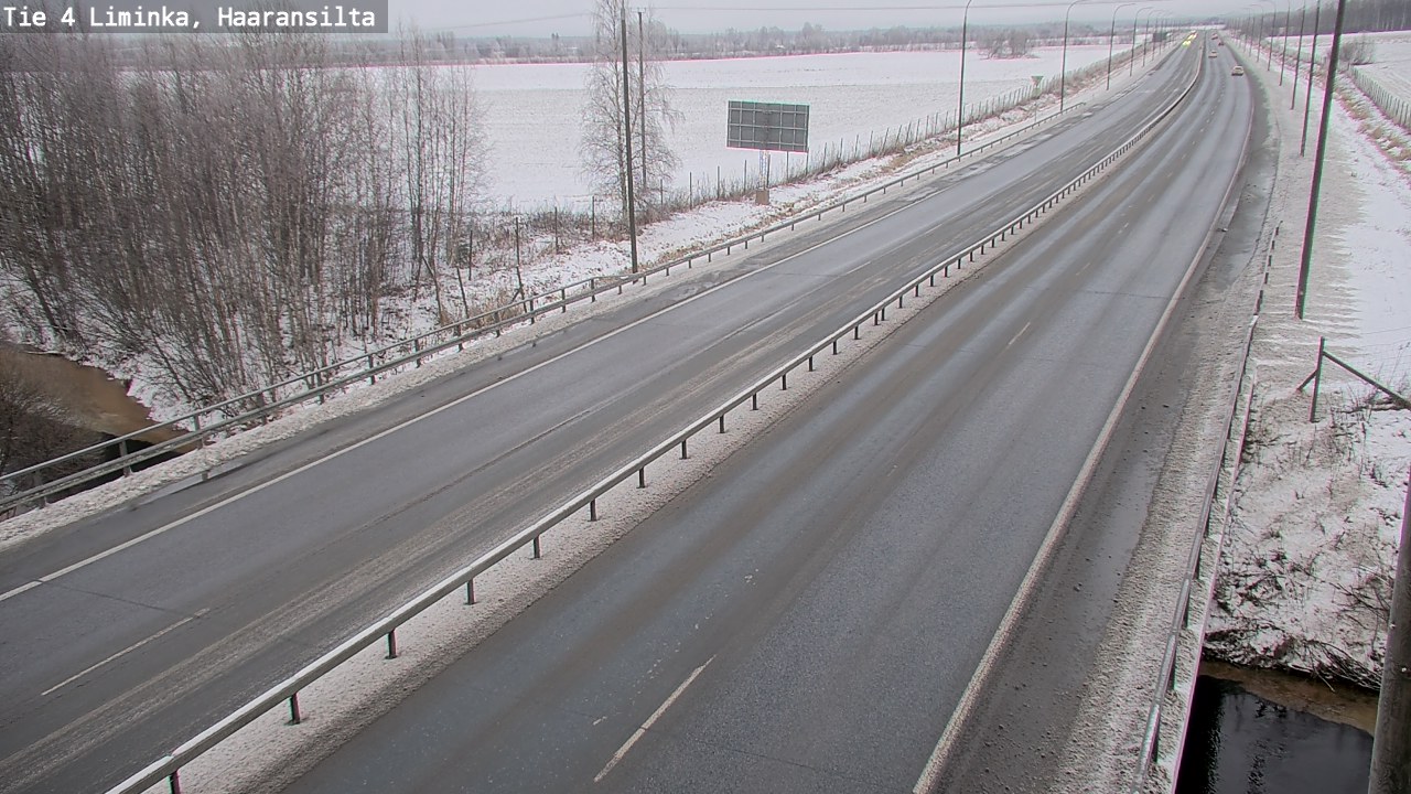 Weather Camera Image Road 4 Liminka, Haaransilta, Liminka, Pohjois-Pohjanmaa