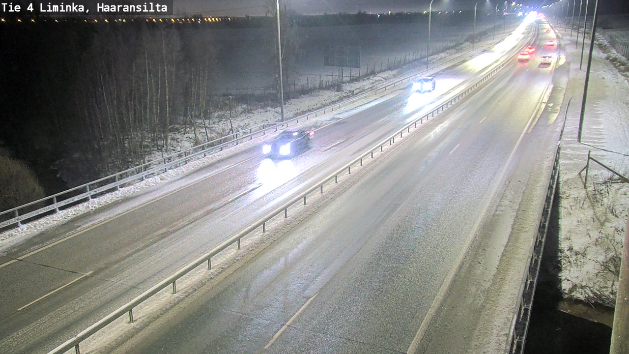 Weather Camera Image Väg 4 Limingo, Haaransilta, Liminka, Pohjois-Pohjanmaa