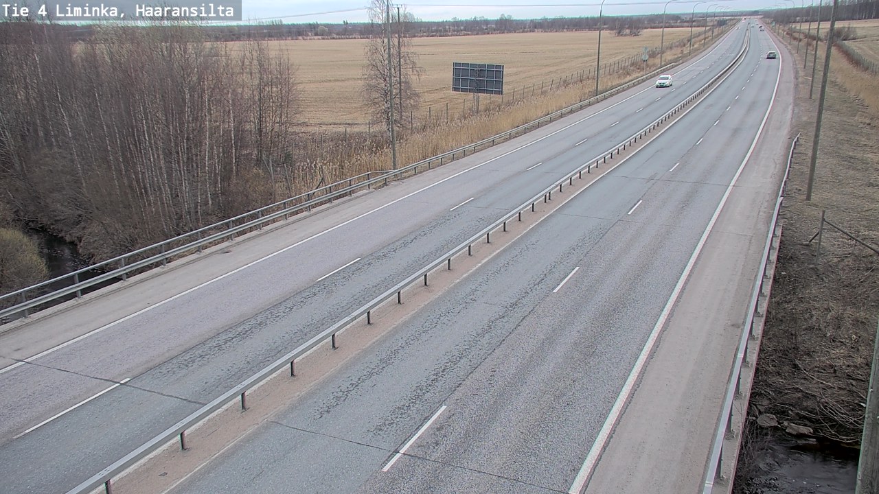 Weather Camera Image Väg 4 Limingo, Haaransilta, Liminka, Pohjois-Pohjanmaa