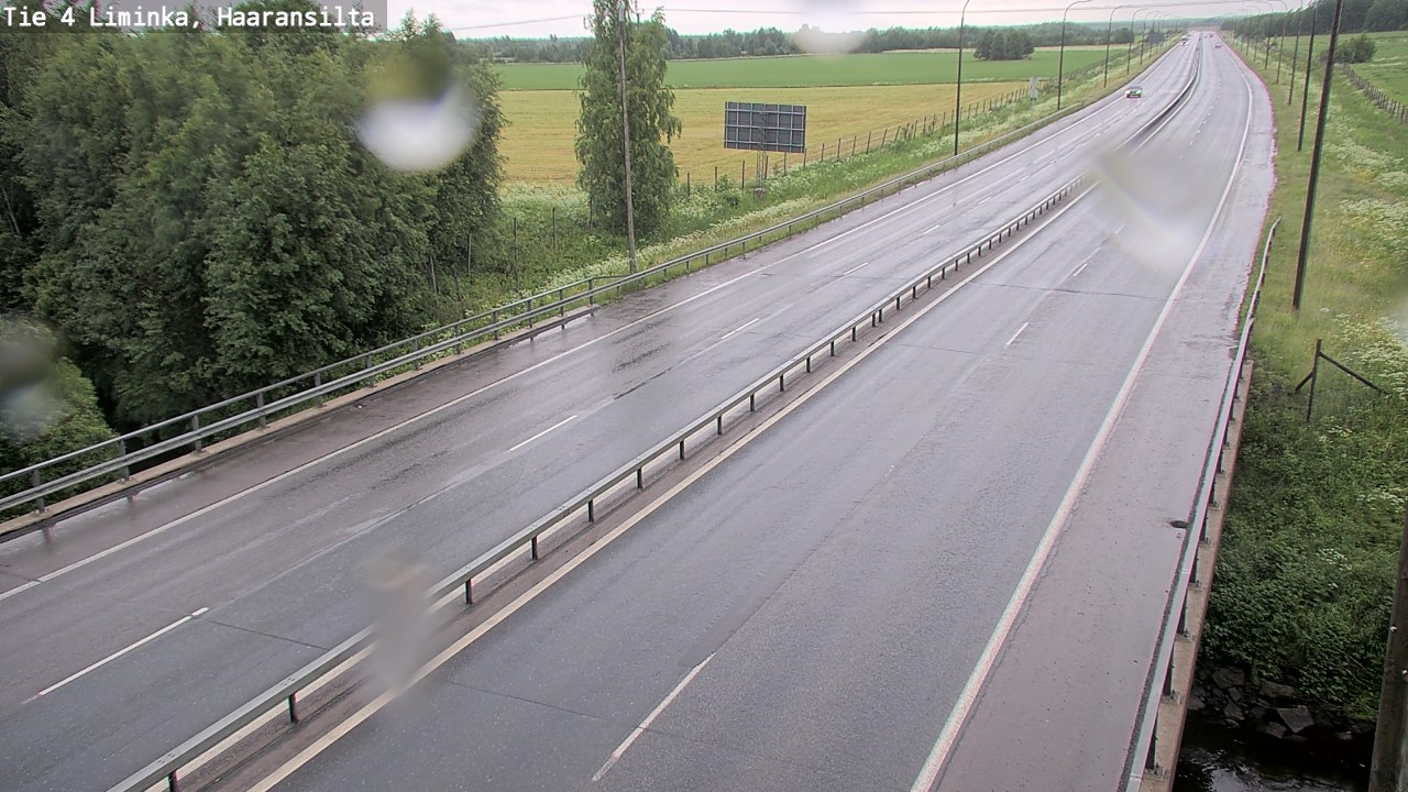 Weather Camera Image Väg 4 Limingo, Haaransilta, Liminka, Pohjois-Pohjanmaa