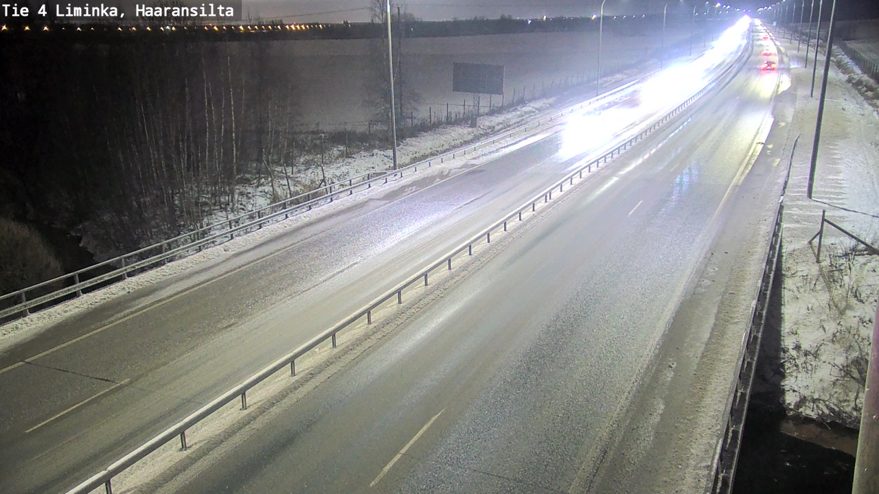 Weather Camera Image Väg 4 Limingo, Haaransilta, Liminka, Pohjois-Pohjanmaa