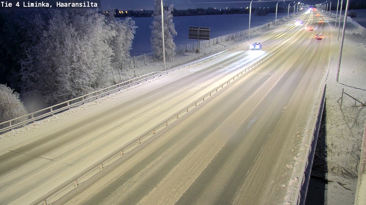 Weather Camera Image Road 4 Liminka, Haaransilta, Liminka, Pohjois-Pohjanmaa