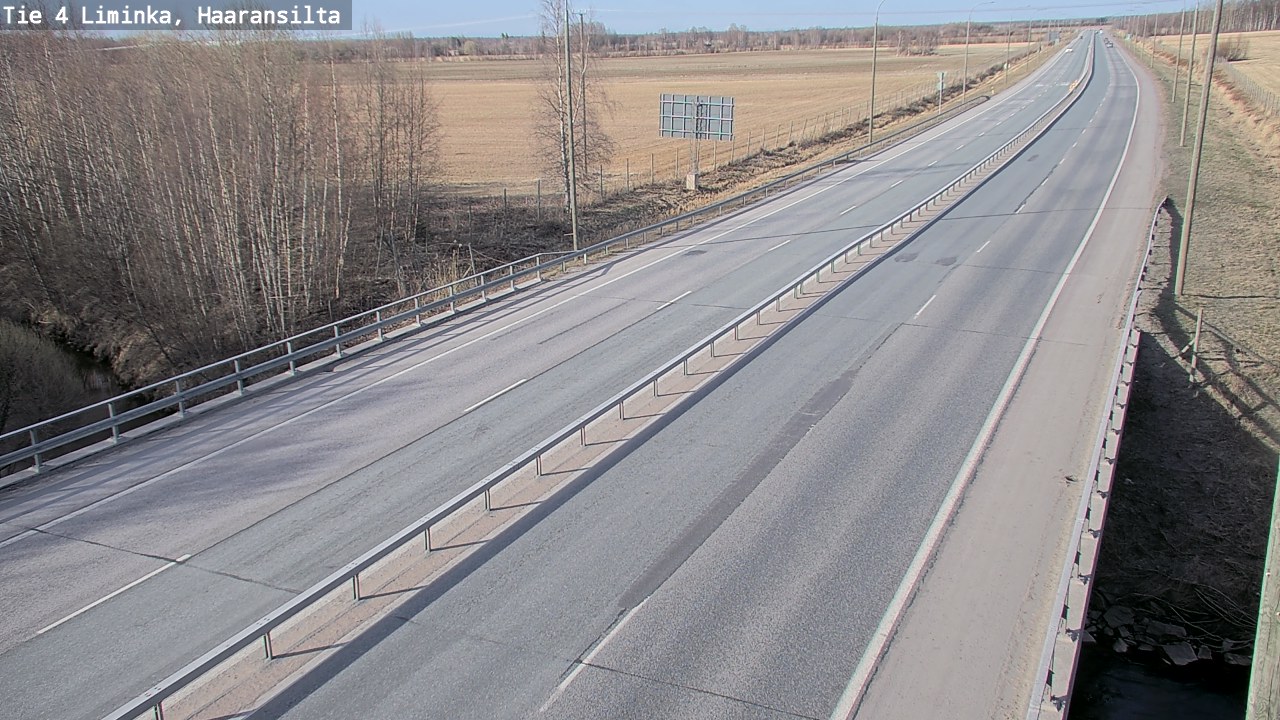Weather Camera Image Road 4 Liminka, Haaransilta, Liminka, Pohjois-Pohjanmaa