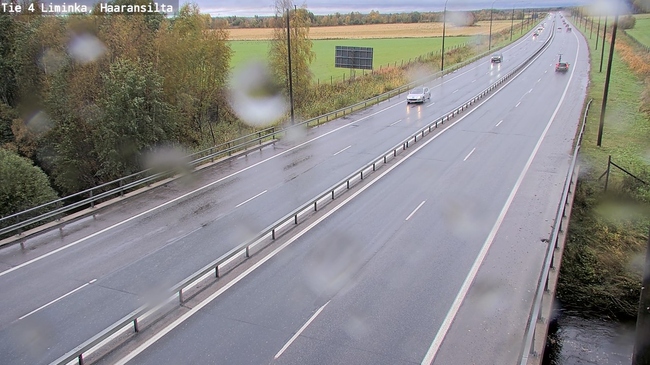 Weather Camera Image Road 4 Liminka, Haaransilta, Liminka, Pohjois-Pohjanmaa