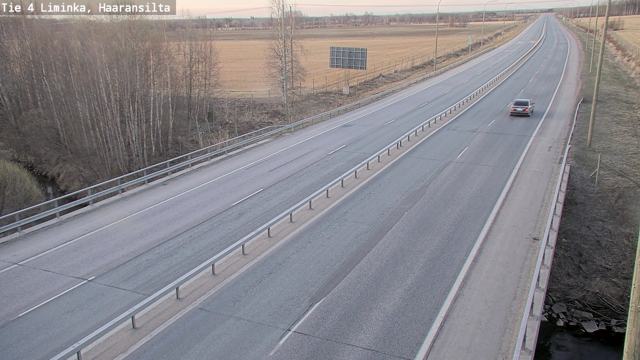 Weather Camera Image Road 4 Liminka, Haaransilta, Liminka, Pohjois-Pohjanmaa