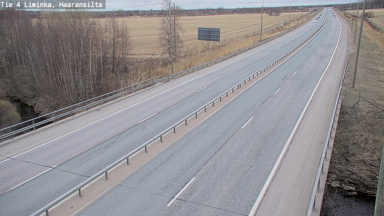 Weather Camera Image Väg 4 Limingo, Haaransilta, Liminka, Pohjois-Pohjanmaa