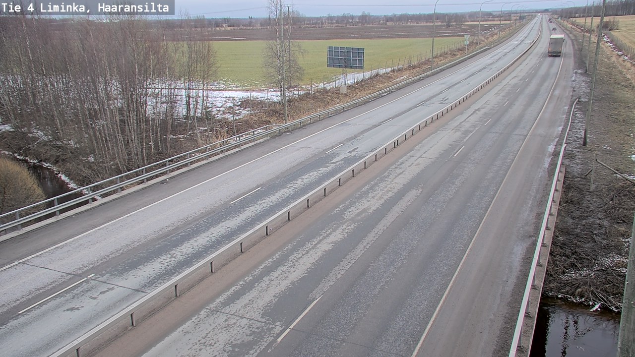 Weather Camera Image Road 4 Liminka, Haaransilta, Liminka, Pohjois-Pohjanmaa