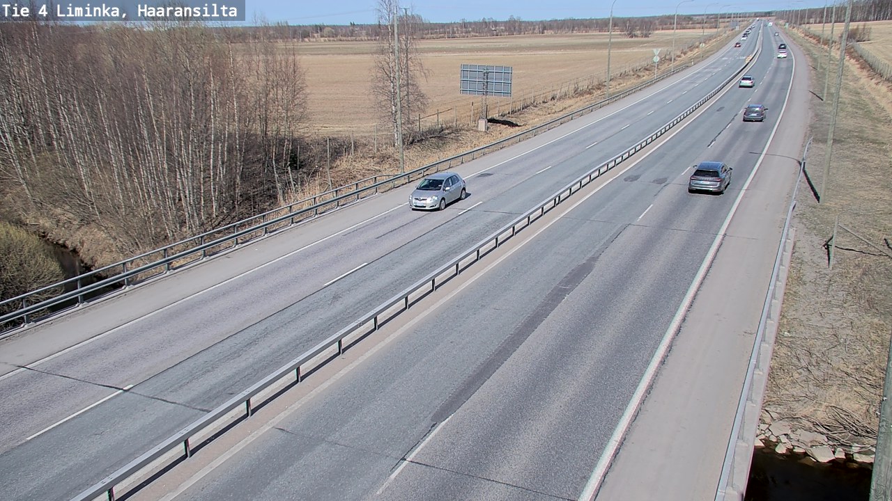 Weather Camera Image Road 4 Liminka, Haaransilta, Liminka, Pohjois-Pohjanmaa